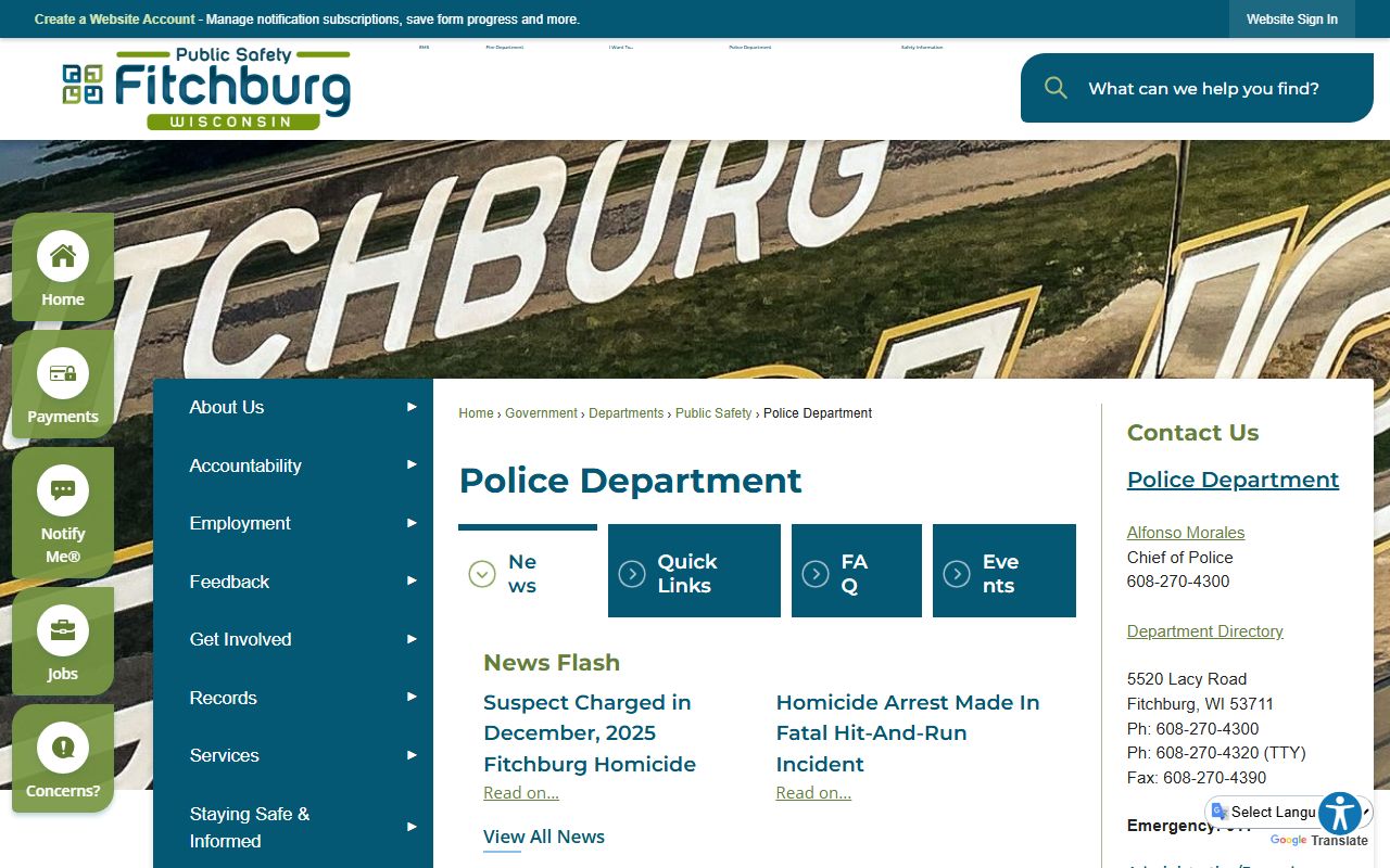 Fitchburg Recent Arrests police department image