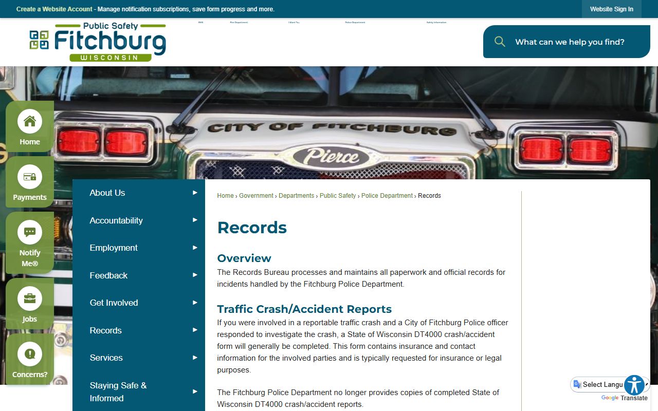 Fitchburg Recent Arrests records bureau image