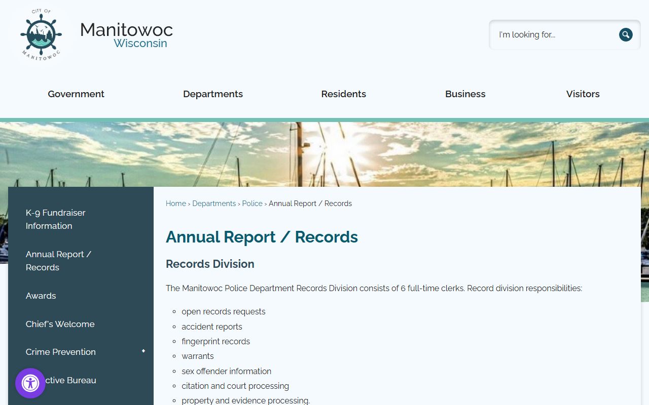 Manitowoc Recent Arrests annual reports