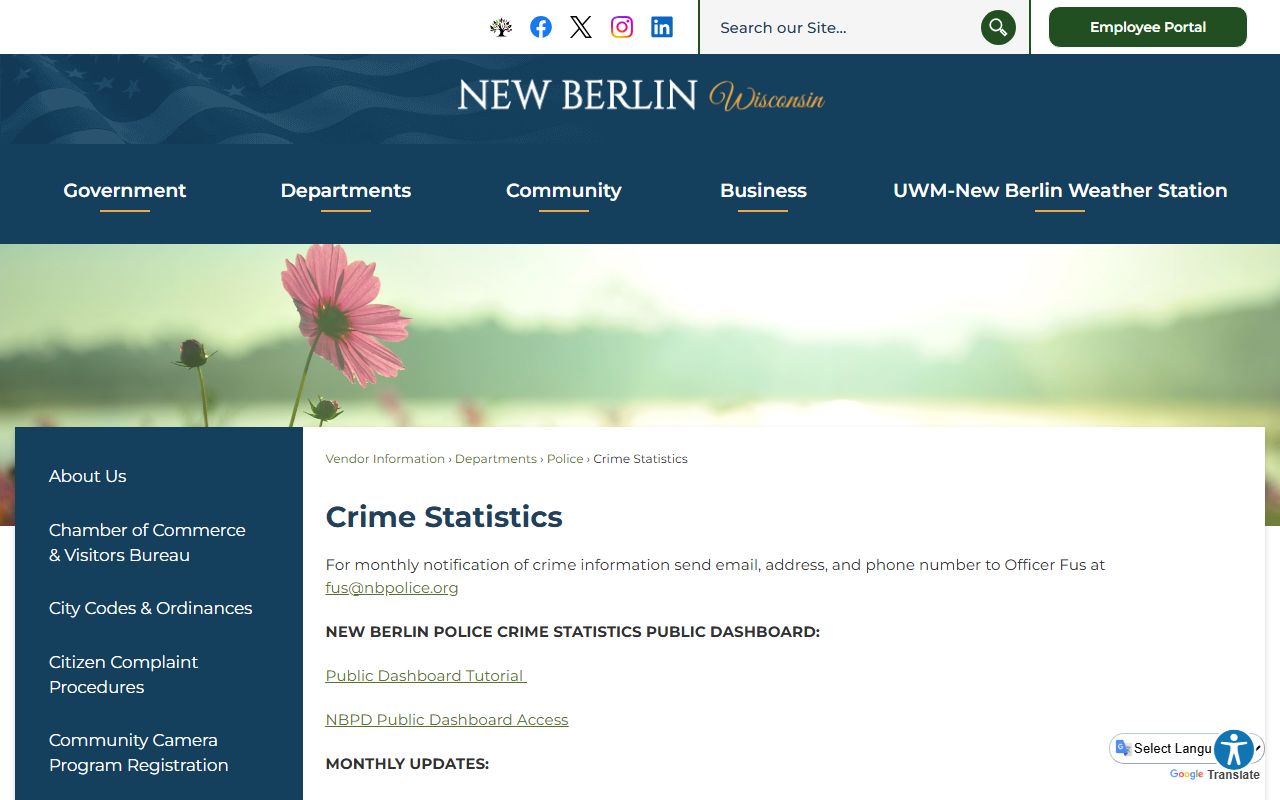 New Berlin Recent Arrests crime statistics