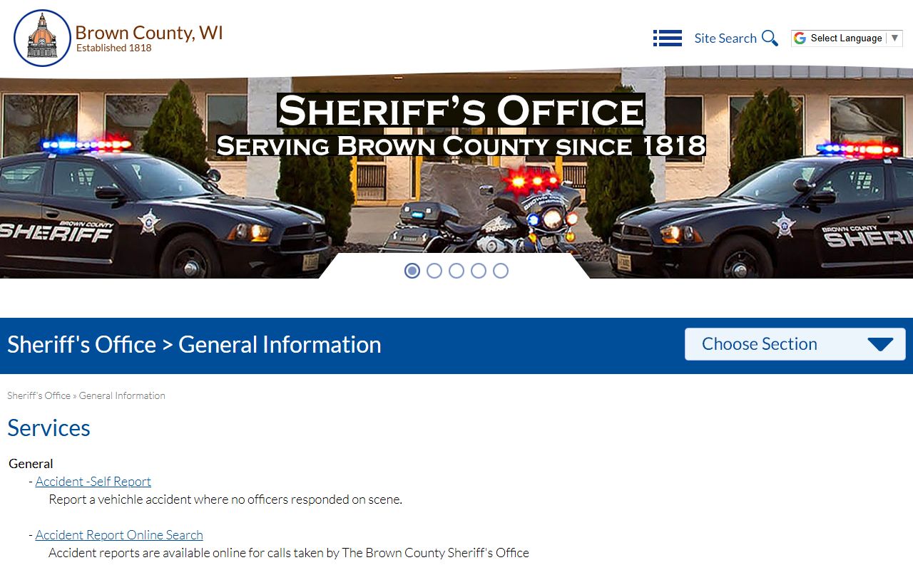 Brown County Recent Arrests jail lookup image