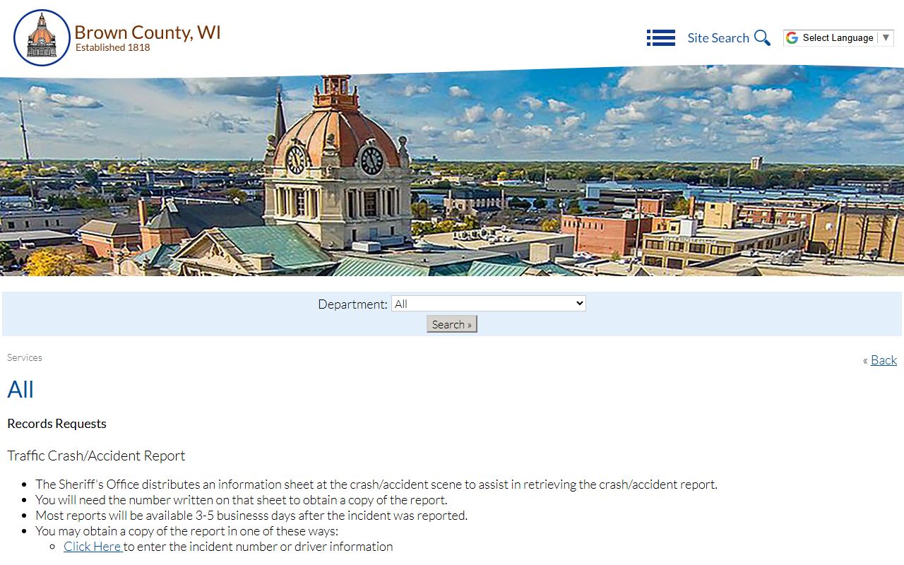 Brown County Recent Arrests records requests image