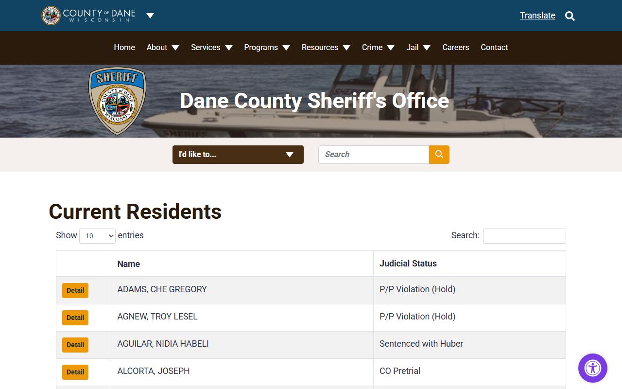 Dane County Recent Arrests inmate search