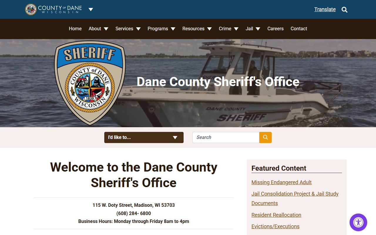 Dane County Recent Arrests at the sheriff office