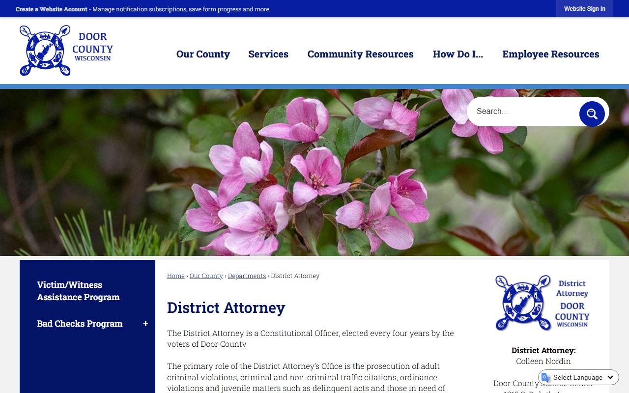 Door County Recent Arrests sheriff office image