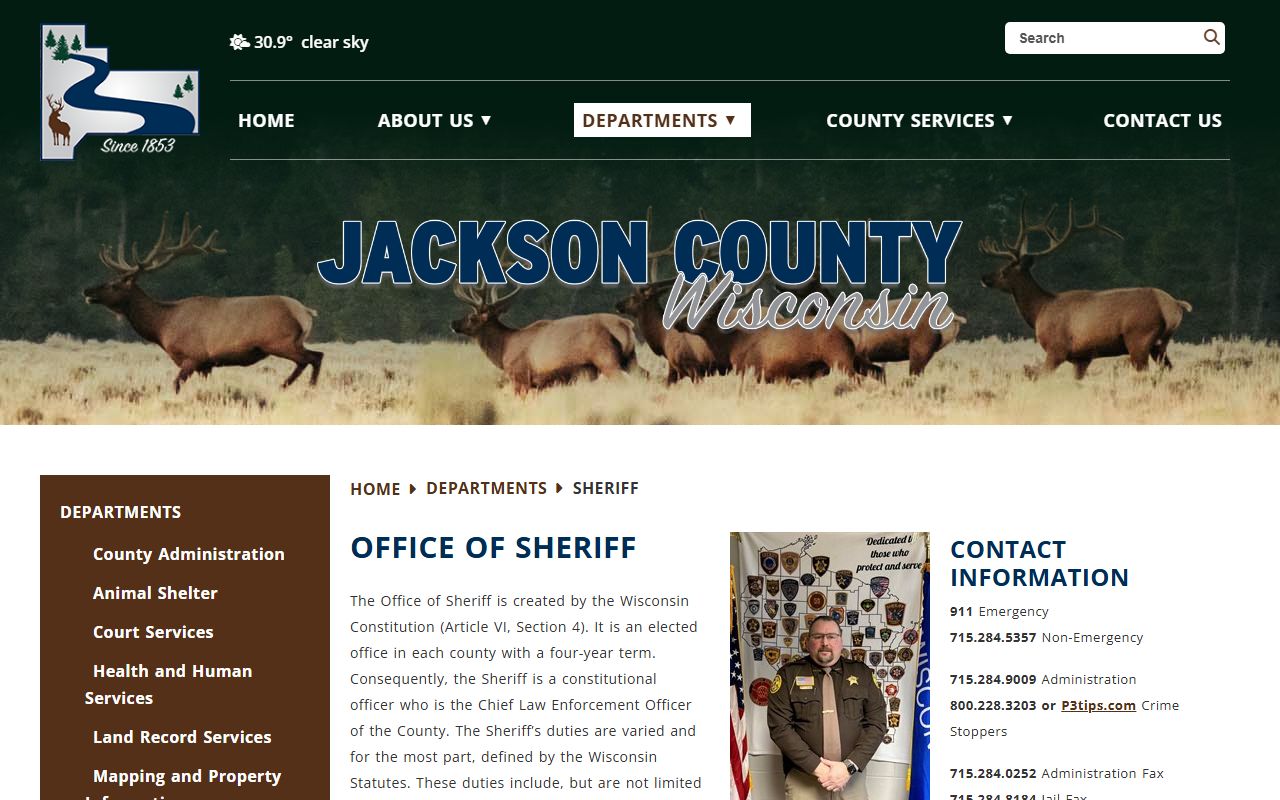 Jackson County Recent Arrests sheriff image