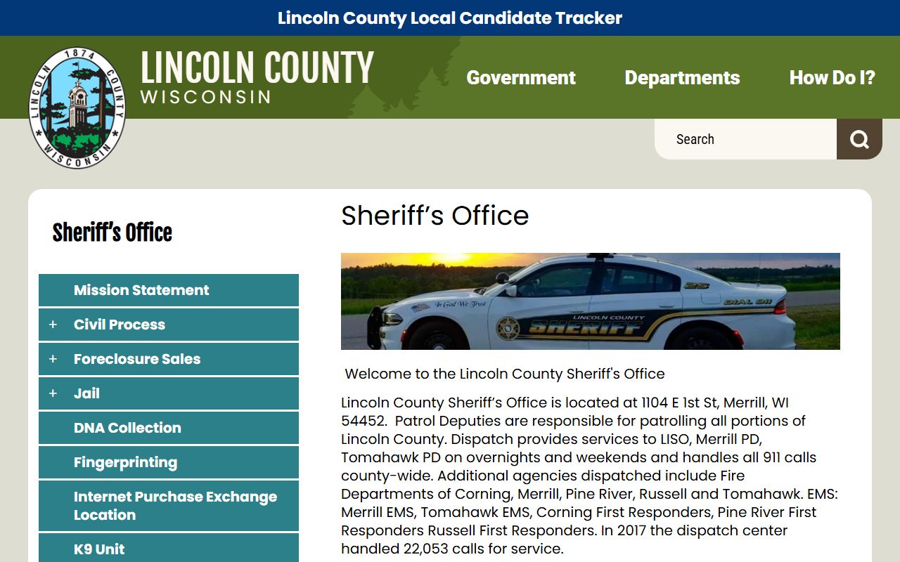 Lincoln County Recent Arrests sheriff image
