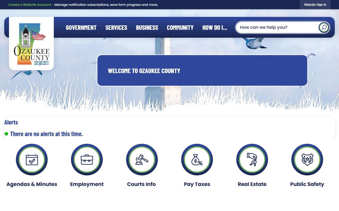 Ozaukee County Recent Arrests county portal image