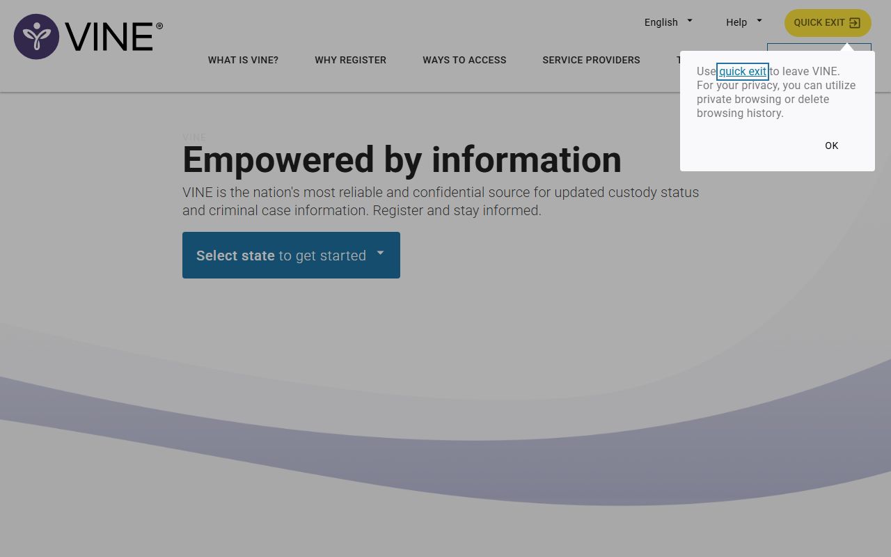 Wisconsin Recent Arrests VINELink image